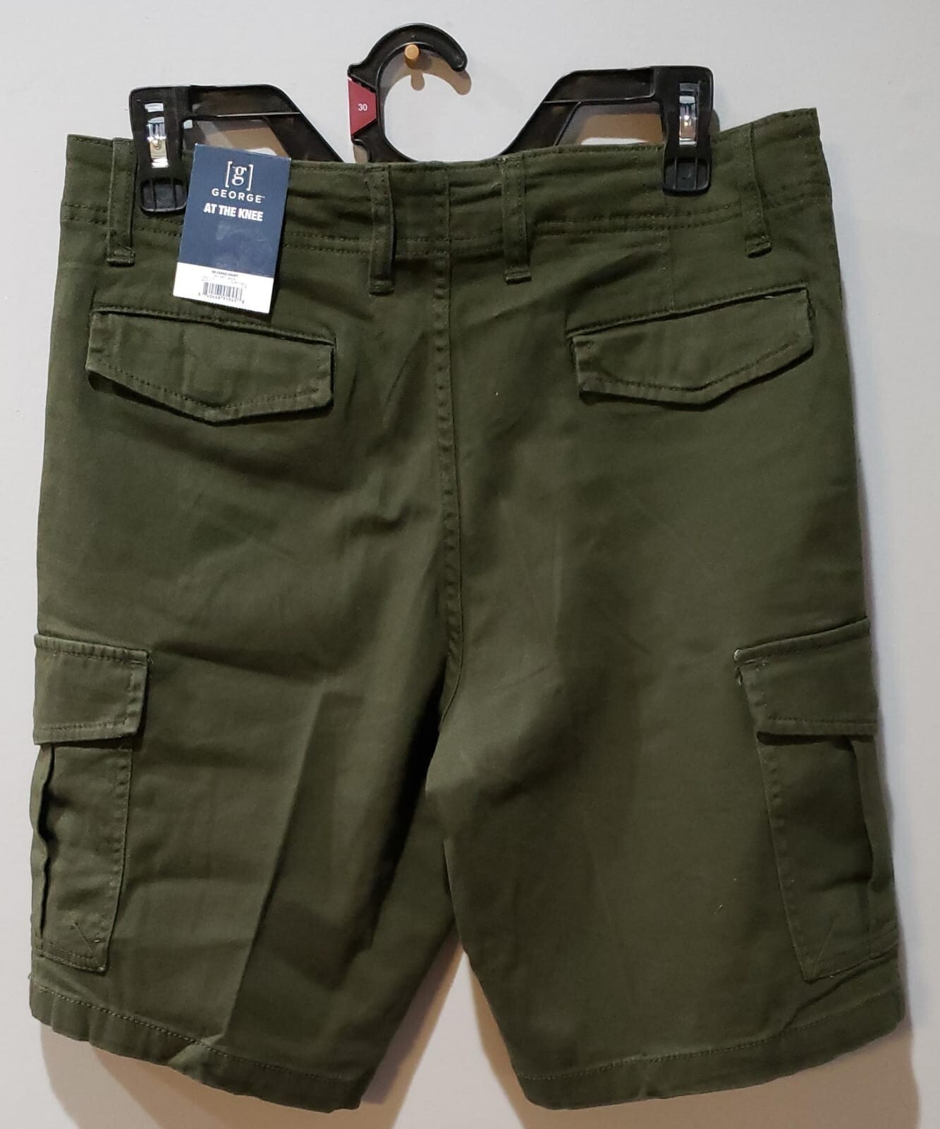 George Men's Cargo Shorts, 10.5" Inseam Military Green Size 46 Item image 2