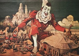 Vintage Circus Poster Ringling Bros Sarrasani Queen of Sheba Solomon Rare - £237.26 GBP