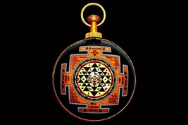 Shri Yantra Sri Chakra Mandala Wall Hanging For Abundance of Positive En... - £48.14 GBP