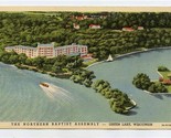 The Northern Baptist Assembly Postcard Green Lake Wisconsin 1940 - £9.34 GBP