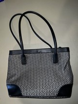 Vintage Etienne Aigner Tote Bag Black And Gray -READ- - $622.00 MXN