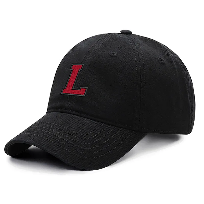 A-Z Bicolor letters Embroidery black Baseball Cap High Quality Cotton Fashion Me - £81.03 GBP