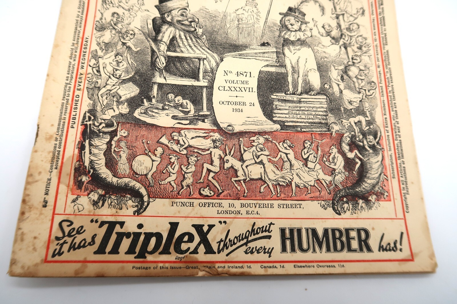 Punch Magazine October 24,  1934 Item image 2