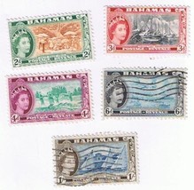 Stamps Bahamas QEII Definitives 1954 Partial Set Used - £1.72 GBP