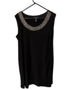 R&amp;M RICHARDS Black Cocktail Dress W Embellishment at Neckline Women&#39;s Si... - £28.31 GBP