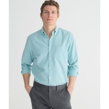 J CREW Green Oxford Button Down Shirt Men’s Medium Slim Fit Cotton Meado... - $43.56