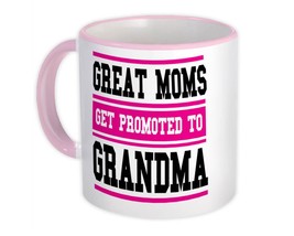 Promoted to Grandma : Gift Mug Great MOM Announcement Grandmother - £12.78 GBP
