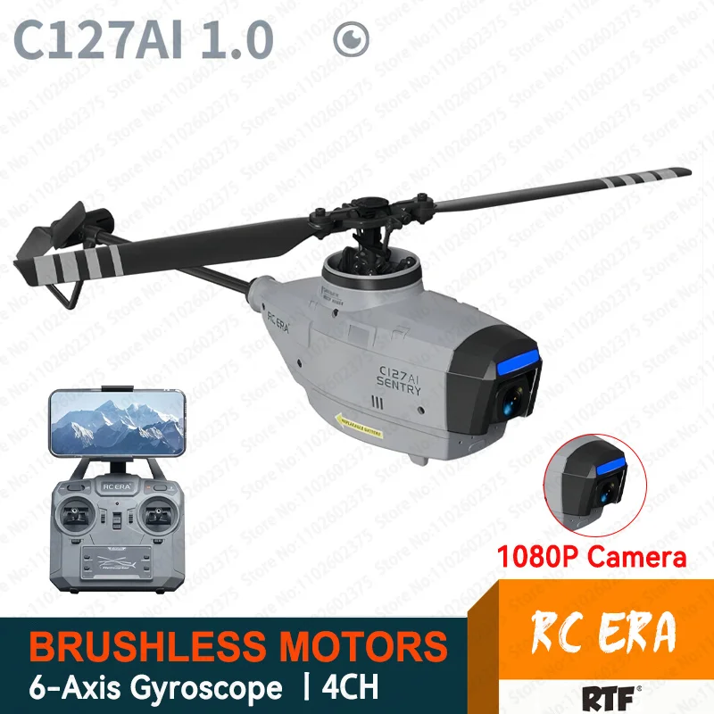 RC ERA C127AI RC Drone Black Bee Aerial Brushless Motor 1080P Camera Simulation - £150.02 GBP+