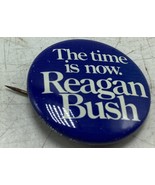 Ronald Reagan Bush 1980 Campaign Pin Button Political Vintage The Time I... - $9.99