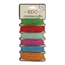 100PK Jute Cord Card Jewelry Making Gift Wrapping Scrapbooking Crochet Macrame - £79.74 GBP
