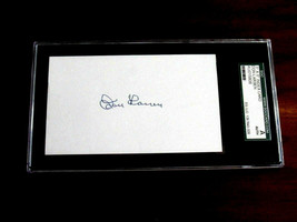 DON LARSEN 1956 WS PERFECT GAME YANKEE PITCHER SIGNED AUTO INDEX CARD SG... - $69.29