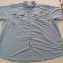 Columbia Omni-Shade PFG Men's 2XL Blue Vented Button-Down Long Sleeve Shirt image 9