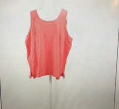 NEW Woman Within Women&#39;s Plus SZ 3X Coral Tank Top - £7.88 GBP