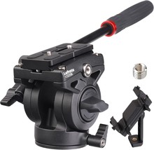 Vs05K Tripod Fluid Head, With 1/4&quot; Arca Qr Plate, Max Load 11 Lbs For Video - £43.58 GBP