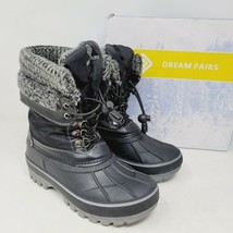 Dream Pairs Girls Boots Sz 13 M Kmonte-1 Winter Black - £14.80 GBP