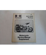 1981 Kawasaki KZ1000 Police Service Manual Supplement WATER DAMAGED C4 C... - $19.99
