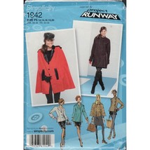 Simplicity 1942 Project Runway Cape, Coat, Jacket Pattern Misses Sz 12-20 Uncut - £8.30 GBP