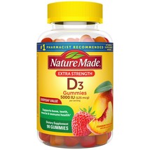 Nature Made Extra Strength Vitamin D3 125 Mcg (5000 Iu) Gummies, 90 Ct..+ - $29.69