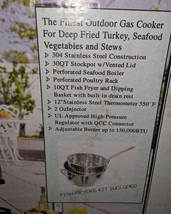 Vtg Infinity Glo Deluxe Stainless 30 Qt Outdoor Multi cooker Turkey Fish Fryer - £125.33 GBP