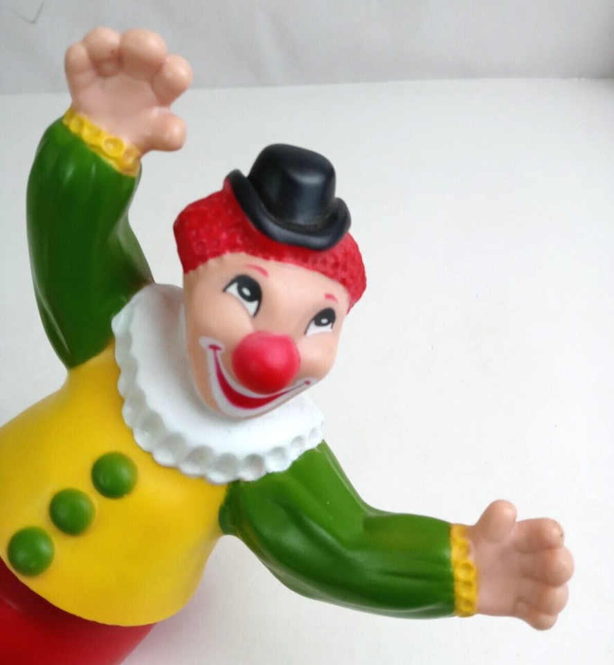 Vintage 1978 Nursery Originals Brightly Colored Children's Plastic 9" Clown Item image 3