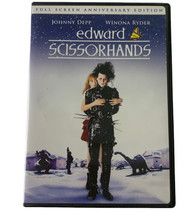 Edward Scissorhands [DVD] Full Screen 10th Anniversary Edition Good Johnny Depp - £5.42 GBP