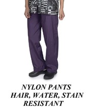 TOP PERFORMANCE PURPLE LARGE PANTS GROOMER BARBER STYLIST Hair,Stain Res... - $29.99