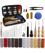 Leather Upholstery Repair Sewing Kit, Leather Crafting Tools And Supplie... - £15.93 GBP
