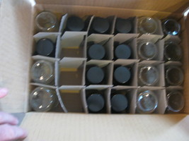 NEW LOT of 21 VWR Wide Mouth Bottles 4 oz &amp; 60 ML Amber w/ Cap Qorpak  1... - £35.76 GBP