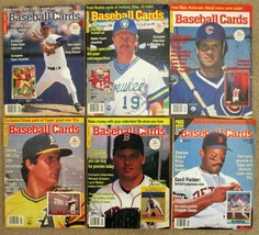 (6) Issues BASEBALL CARDS MAGAZINE (Krause Publ.) 1990-1992 with Card In... - £17.97 GBP