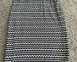 Pixley Tenille Skirt Size Small Zipper Blue Tribal Geometric Lined - £6.16 GBP