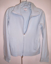 Abercrombie &amp; Fitch Powder Blue Gym Issue Track Jacket Sweatshirt Sz Lar... - £13.23 GBP