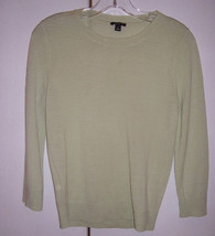 Ann Taylor Light Green Extra Fine Merino Wool Sweater Sz Small EUC - $22.52