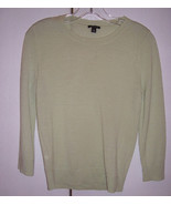 Ann Taylor Light Green Extra Fine Merino Wool Sweater Sz Small EUC - £17.79 GBP