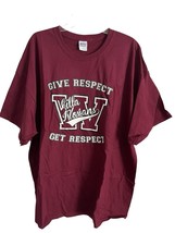Woonsocket RI Villa Novans Coach Nasuti Men&#39;s Adult XL Maroon Red T-Shir... - $208.54 MXN