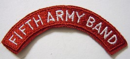 5th Army Band Shoulder Tab - Full Color PATCH:K2 - $5.00