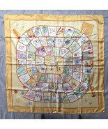 Hermes scarf silk square 90cm with box ribbon original tissue yellow orange - $232.65