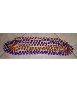 4 basketball bead necklaces purple orange  - $16.24