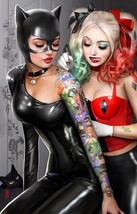 12x18&quot; Nathan Szerdy SIGNED Batman Art Print ~ Harley Quinn Catwoman Tat... - £20.15 GBP