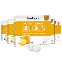 Herbion Naturals Cough Drops with Honey Lemon Flavor, Soothes Cough - Pa... - £14.84 GBP