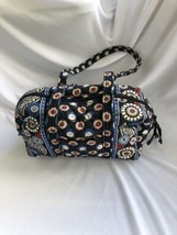 Vera Bradley Blue floral paisley Tote Bag pattern medium size bag - £13.91 GBP