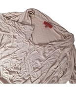 Saks Fifth Avenue RED Drape Blouse Top Size Small Pink Long Sleeve V Neck - $34.64