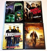 The Matrix Collection, Shoot &#39;Em Up, Knockaround Guys &amp; I Am Legend DVD Lot - £6.83 GBP