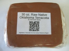30 oz. Raw Native Oklahoma Terracotta Clay By Red Earth Seeds - £11.98 GBP