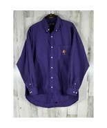 Crable Sportswear LSU Tigers Mens Shirt Purple Windowpane Medium - £13.53 GBP