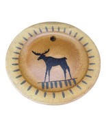 Vintage Flat Earth Pottery Michael Schyler Moose Plate READ - £18.67 GBP
