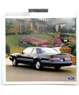 1987	Ford Thunderbird Advertising Dealer Sales Brochure	4604 - $7.43