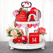 10 Pieces Valentine&#39;S Day Gnome Tiered Tray Decor (Tray Not Included), Valentine - £26.73 GBP