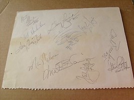 Vintage , 12 +   N.F.L.  Football  Player  Hand  Signed  Autographed  Full  Page - £100.23 GBP