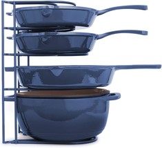 Heavy Duty Pan Organizer, Extra Large 5 Tier Rack - Holds Cast Iron Skillets, Du - £39.16 GBP