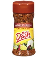 Mrs. Dash SOUTHWEST CHIPOTLE Salt-Free Seasoning 2.5oz (2-pack)  - $6.98